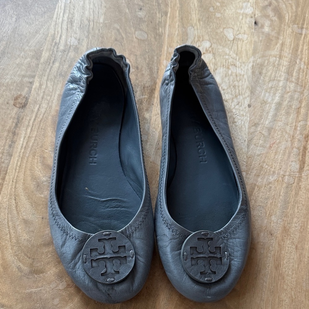 Tory Burch Minnie Leather Ballet Flats Size 7.5